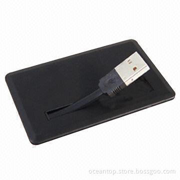 Credit Card USB Flash Drive, 1 to 64GB Capacity